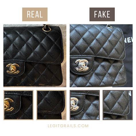 chanel classic caviar fake|Real vs Fake Chanel Bag: 13 Differences to Look For .